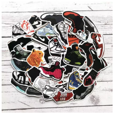 40 Pcs AJ Shoes Stickers Jordan SNEAKER Stickers Graffiti Waterproof Stickers
